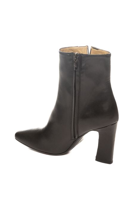 Black leather ankle boot WO MILANO | 490SETA-NERO